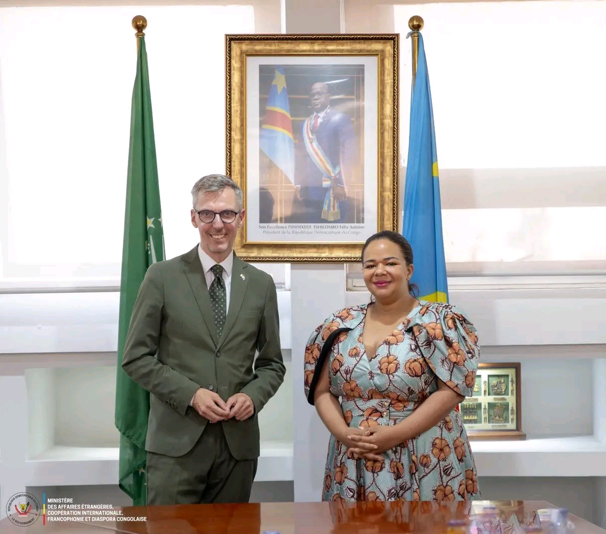 La ministre Thérese Kayikwamba évoque  la question de la situation sécuritaire dans l’est du pays et sollicite la participation indéfectible du gouvernement national à la démarche proposée